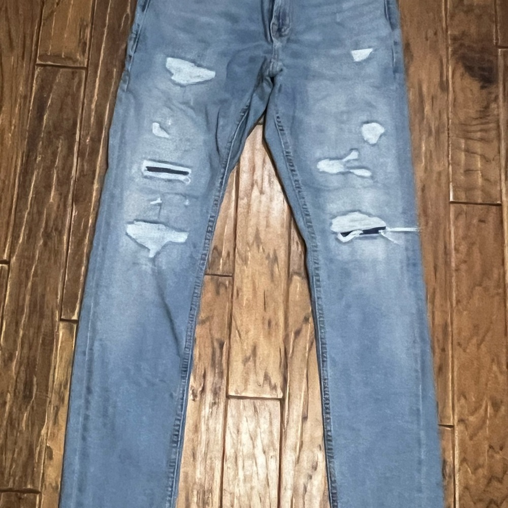 Old Navy Men's Distressed Blue Jeans